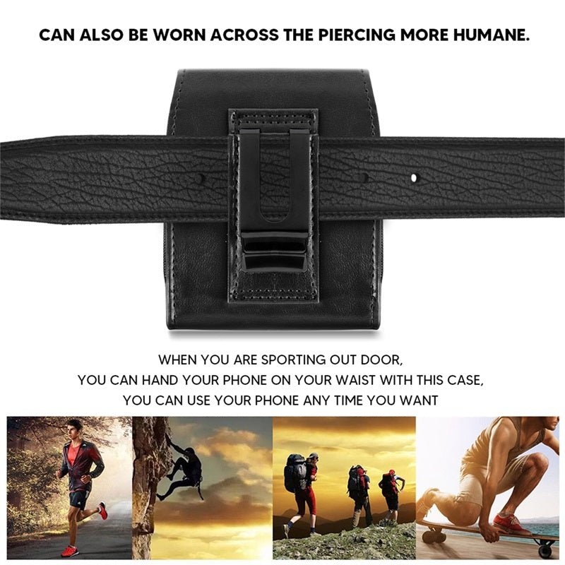 LUXMO Extra Small Vertical Universal Leather PouchMyBat Pro