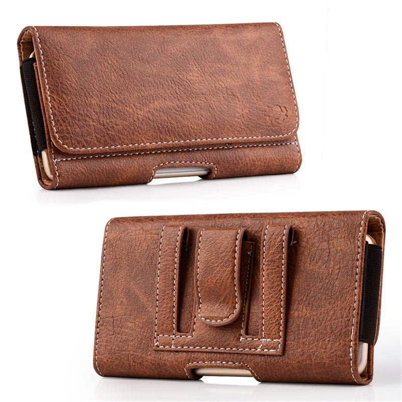 LUXMO Large Horizontal Universal Pouch - Brown