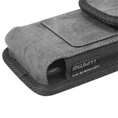 LUXMO Large Horizontal Universal Pouch w/ Dual Card Slots - Dark Denim Fabric