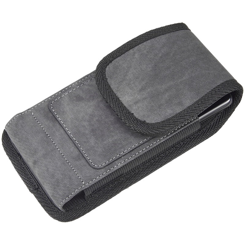 LUXMO Large Horizontal Universal Pouch w/ Dual Card Slots - Dark Denim Fabric