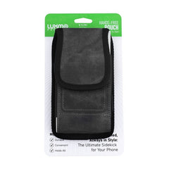 LUXMO Large Horizontal Universal Pouch w/ Dual Card Slots - Dark Denim Fabric (Retail Packaging)MyBat Pro