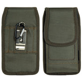 LUXMO Large Vertical Universal Nylon Pouch w/ Dual Card Slots - Midnight Green