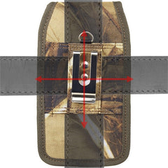 LUXMO Large Vertical Universal Nylon Pouch w/ Dual Card Slots - Tree Camo