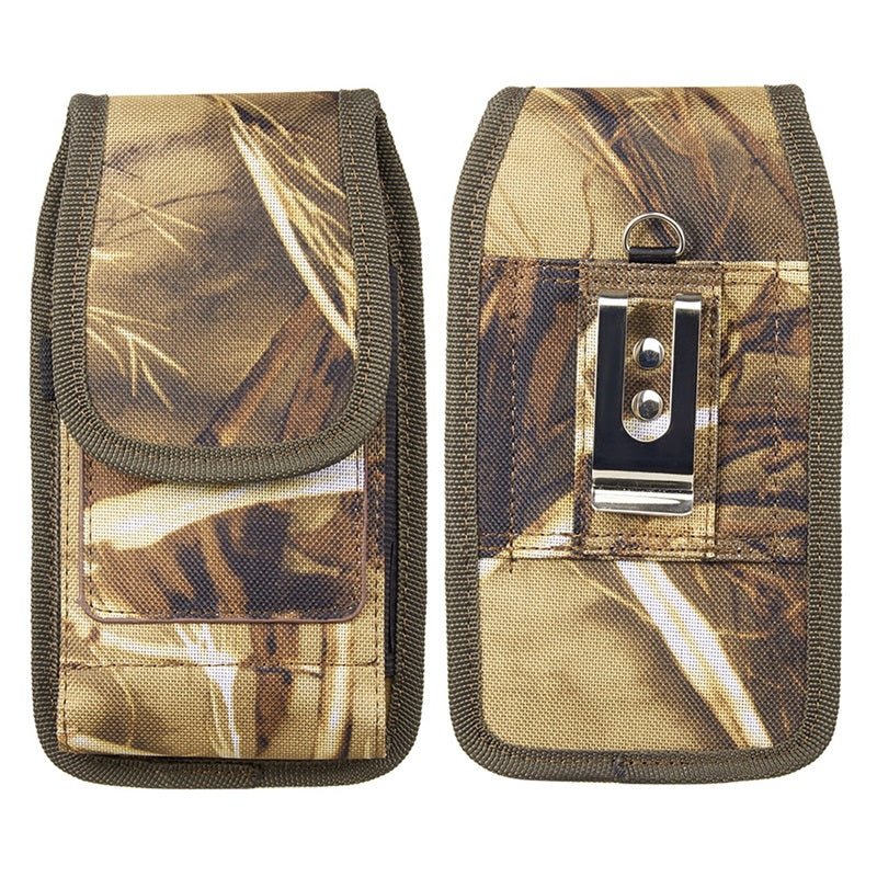 LUXMO Large Vertical Universal Nylon Pouch w/ Dual Card Slots - Tree Camo