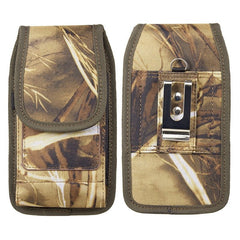 LUXMO Large Vertical Universal Nylon Pouch w/ Dual Card Slots - Tree Camo