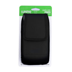 LUXMO Medium Vertical Universal Nylon Pouch - Black (Retail Packaging)MyBat Pro