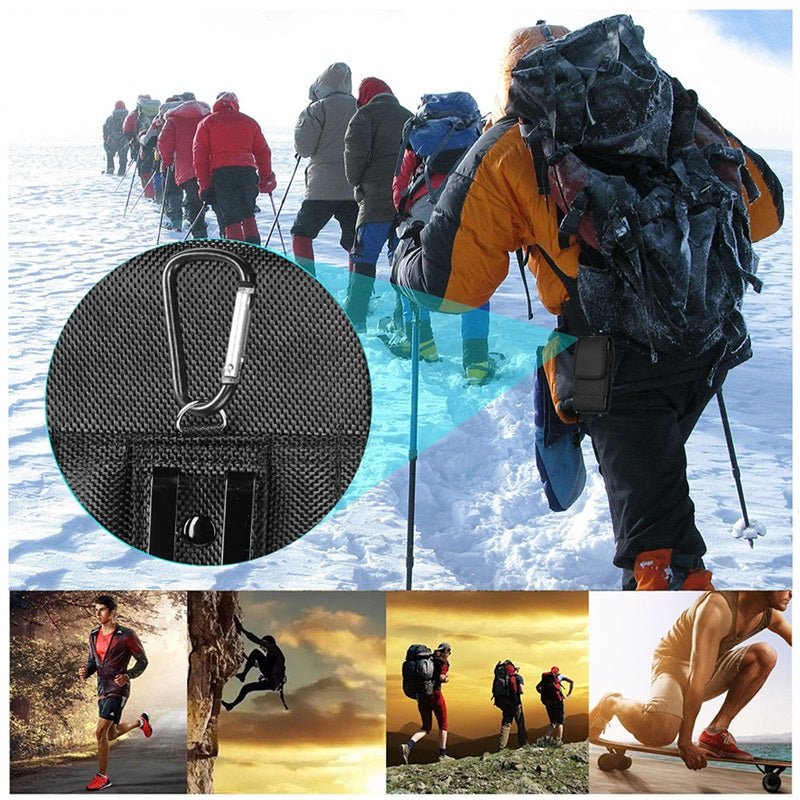 LUXMO Medium Vertical Universal Nylon Pouch - Black (Retail Packaging)MyBat Pro