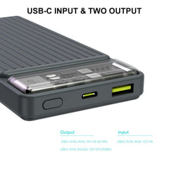 MyBat 10000mAh Power Delivery Power Bank (18W) for - BlackMyBat Pro