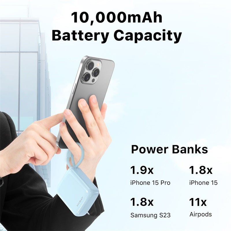 MyBat 10,000mAh PowerLoop Power Bank with USB - C CableMyBat