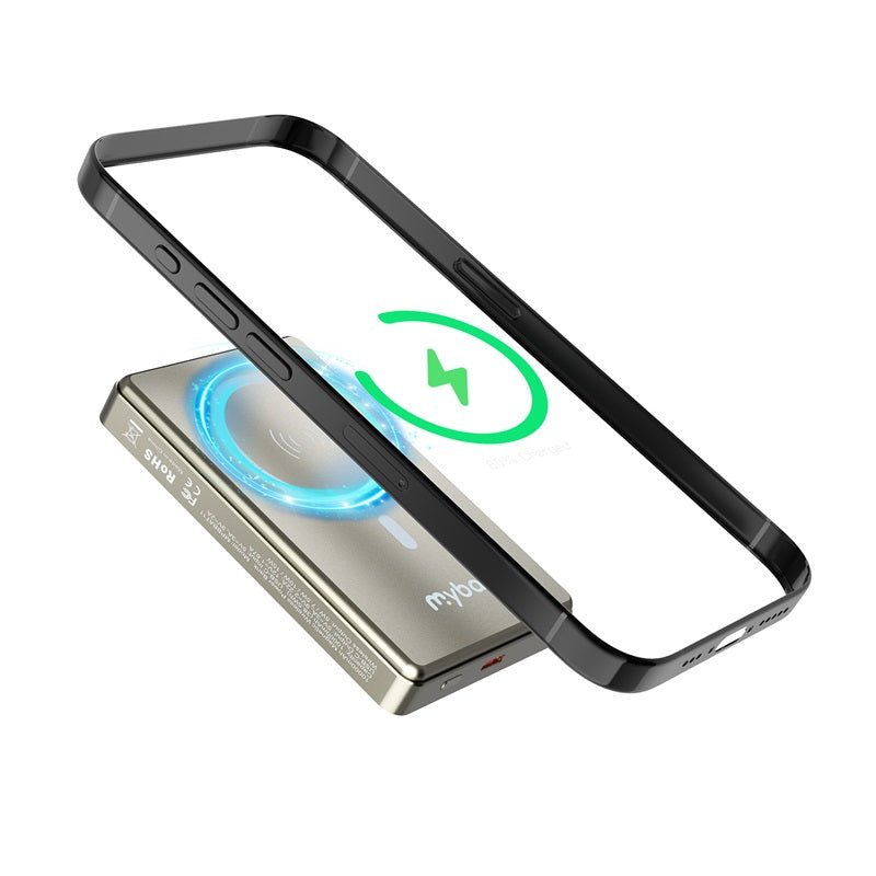 MyBat 10000mAh SNAP + GO SLEEK Magnetic Wireless Power BankMyBat