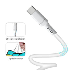 MyBat 2 - in - 1 22W Travel Charger with 4ft USB - C to USB - C Cable - WhiteMyBat Pro