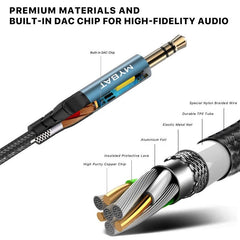 MyBat 3.5mm Male to 3.5mm Male Audio Cable (L=4 FT) - BlackMyBat Pro