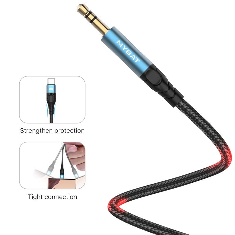MyBat 3.5mm Male to 3.5mm Male Audio Cable (L=4 FT) - BlackMyBat Pro