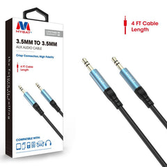 MyBat 3.5mm Male to 3.5mm Male Audio Cable (L=4 FT) - BlackMyBat Pro