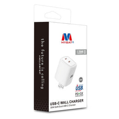 MyBat 35W GaN Dual USB - C Charger - WhiteMyBat Pro