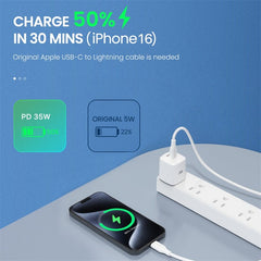 MyBat 35W GaN Dual USB - C Charger - WhiteMyBat Pro