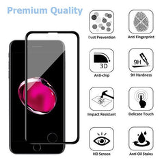 MyBat 3D Carbon Fiber Full Coverage Soft Edge Tempered Glass Screen Protector for Apple iPhone 8 Plus/7 Plus / 6s Plus/6 Plus - BlackMyBat Pro