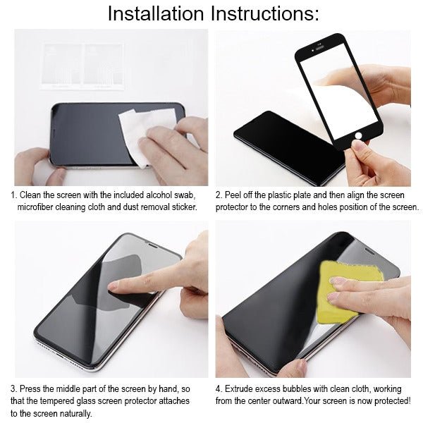 MyBat 3D Curved Edge Full Coverage Tempered Glass Screen Protector (Cellular Dust Prevention For Receiver) for Apple iPhone 8 Plus/7 Plus - BlackMyBat Pro