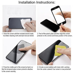 MyBat 3D Curved Edge Full Coverage Tempered Glass Screen Protector (Cellular Dust Prevention For Receiver) for Apple iPhone 8 Plus/7 Plus - BlackMyBat Pro