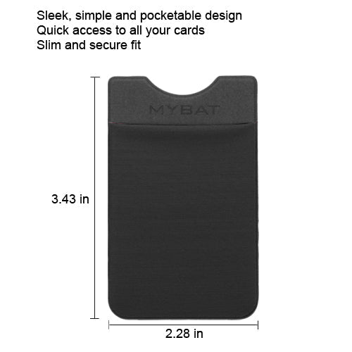 MyBat Adhesive Card Pouch - BlackMyBat Pro