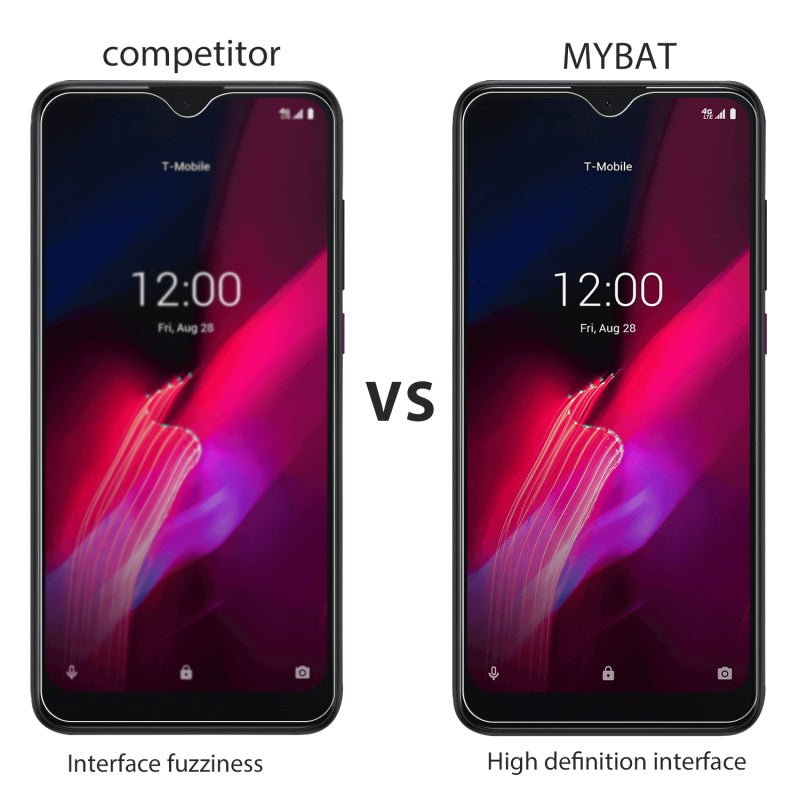 MyBat Airium Tempered Glass Screen Protector (2.5D) for T - mobile REVVL 4 / TCL Revvl 4 - ClearMyBat Pro