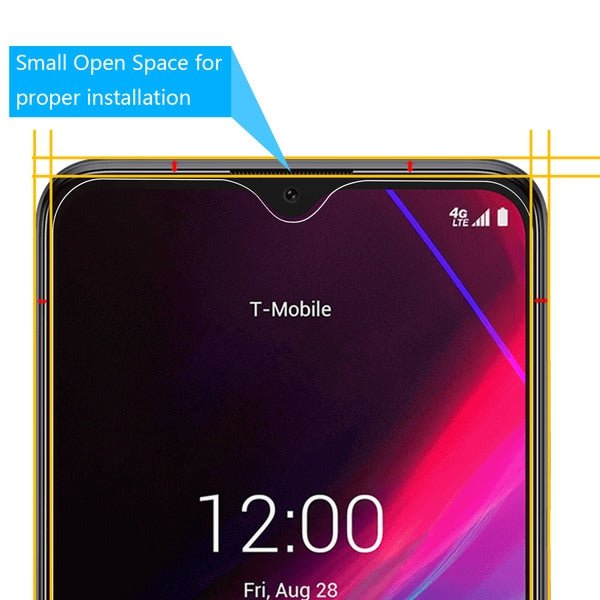 MyBat Airium Tempered Glass Screen Protector (2.5D) for T - mobile Revvl 4+ / TCL Revvl 4+ - ClearMyBat Pro