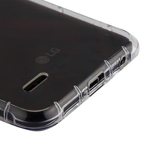 MyBat Corner Guard Candy Skin Cover for Lg Phoenix Plus/K30 / Harmony 2 - Transparent Clear
