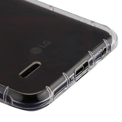 MyBat Corner Guard Candy Skin Cover for Lg Phoenix Plus/K30 / Harmony 2 - Transparent Clear