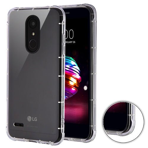 MyBat Corner Guard Candy Skin Cover for Lg Phoenix Plus/K30 / Harmony 2 - Transparent Clear