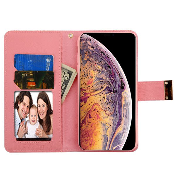 MyBat Crocodile - EmbossedMyJacket Wallet for Apple iPhone XS Max - Pink