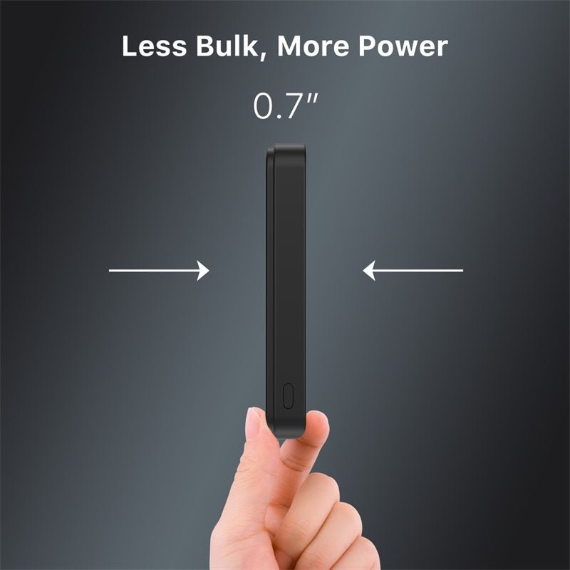 MyBat Design Lab 10000mAh Magnetic Wireless Power Bank - Black - Land of the Free