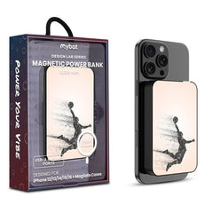 MyBat Design Lab 10000mAh Magnetic Wireless Power Bank - Black - Slam Dunk