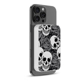 MyBat Design Lab 10000mAh Magnetic Wireless Power Bank - White - Skull Garden