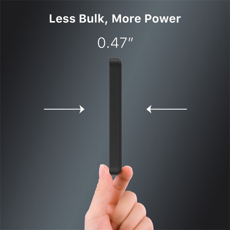 MyBat Design Lab 5000mAh Magnetic Wireless Power Bank - Black - Football