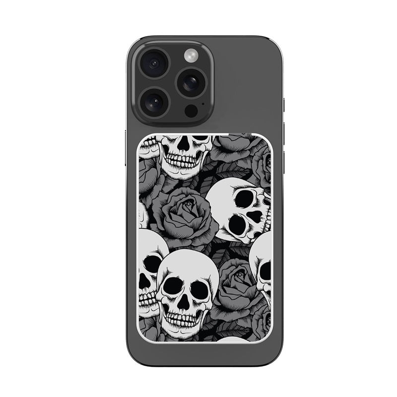 MyBat Design Lab 5000mAh Magnetic Wireless Power Bank - White - Skull Garden