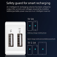 MyBat Dual USB Travel Charger Adapter(2.1A) - WhiteMyBat Pro