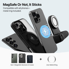 MyBat FlashBack MagSafe Ring Light + Shutter Grip - BlackMyBat Pro