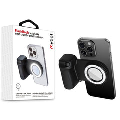 MyBat FlashBack MagSafe Ring Light + Shutter Grip - BlackMyBat Pro