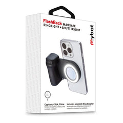 MyBat FlashBack MagSafe Ring Light + Shutter Grip - BlackMyBat Pro