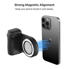 MyBat FlashBack MagSafe Ring Light + Shutter Grip - BlackMyBat Pro