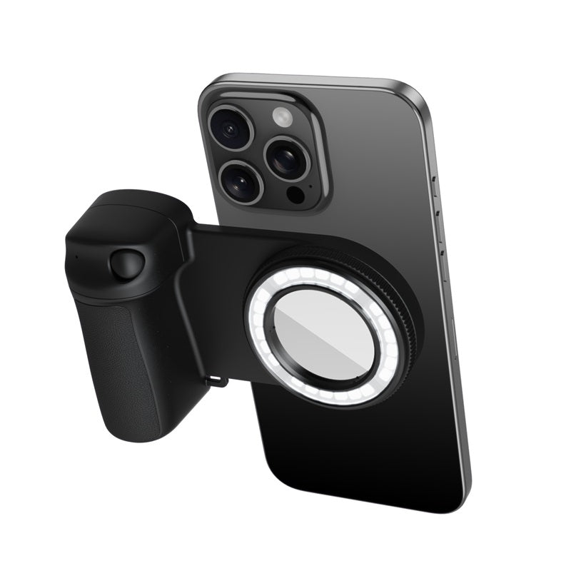 MyBat FlashBack MagSafe Ring Light + Shutter Grip - BlackMyBat Pro