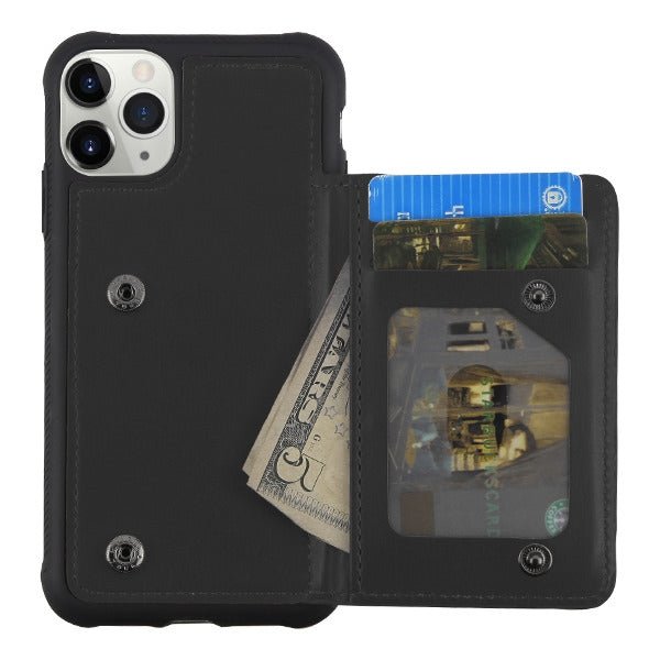 MyBat Flip Wallet Executive Protector Cover(TPU Case with Snap Fasteners) for Apple iPhone 11 ProiPhone 11 Pro