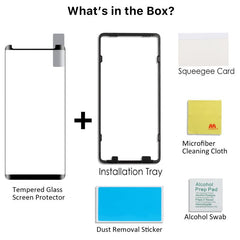 MyBat Full Adhesive with Curved Coverage Premium Tempered Glass Screen Protector for Samsung Galaxy Note 8 - BlackMyBat Pro