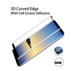 MyBat Full Adhesive with Curved Coverage Premium Tempered Glass Screen Protector for Samsung Galaxy Note 8 - BlackMyBat Pro