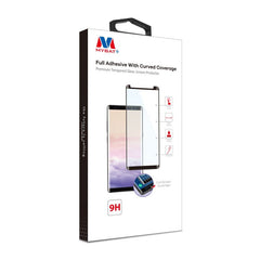 MyBat Full Adhesive with Curved Coverage Premium Tempered Glass Screen Protector for Samsung Galaxy S8 Plus - BlackMyBat Pro