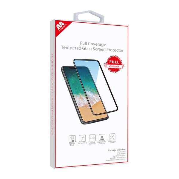 MyBat Full Coverage Tempered Glass Screen Protector for Apple iPhone 8/7/iPhone SE (2022) / SE (2020) - BlackMyBat Pro
