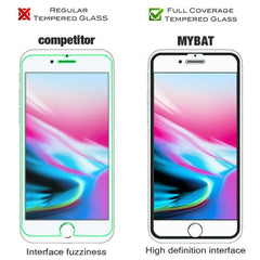 MyBat Full Coverage Tempered Glass Screen Protector for Apple iPhone 8/7/iPhone SE (2022) / SE (2020) - BlackMyBat Pro