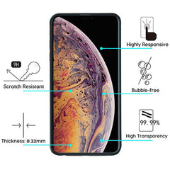 MyBat Full Coverage Tempered Glass Screen Protector for Apple iPhone XS Max / 11 Pro Max - BlackMyBat Pro