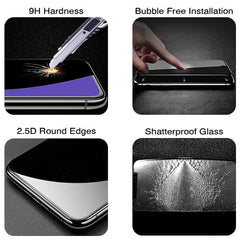 MyBat Full Coverage Tempered Glass Screen Protector for Coolpad 3705A (Legacy) - BlackMyBat Pro