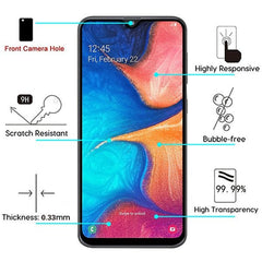 MyBat Full Coverage Tempered Glass Screen Protector for Samsung Galaxy A50 / Galaxy A20 - BlackMyBat Pro